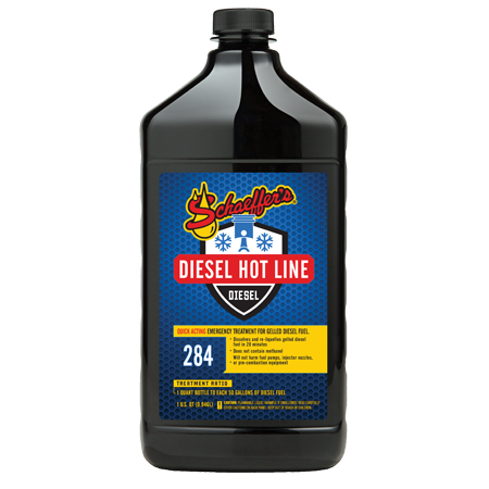 284 SCHAEFFERS DIESEL HOT LINE Emergency Treatment for Gelled Diesel