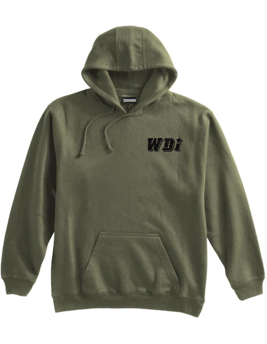 Army Green WDI Flag Hoodie