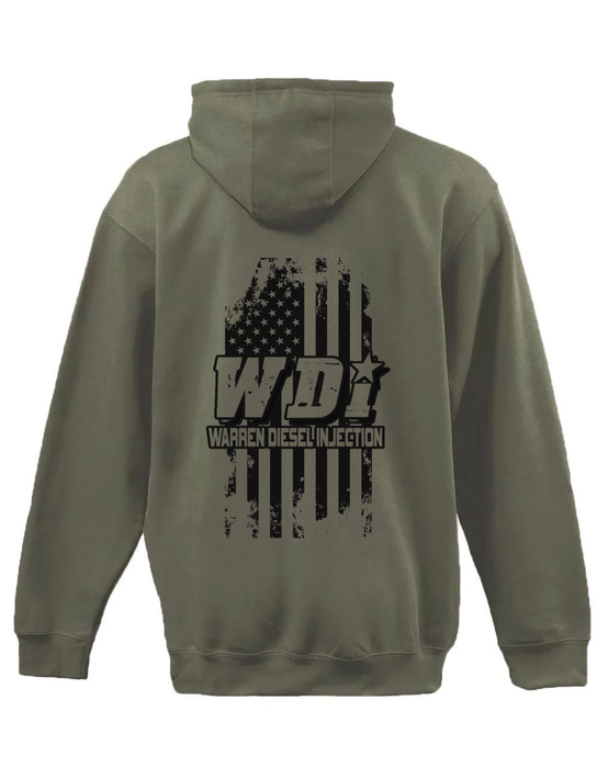 Army Green WDI Flag Hoodie